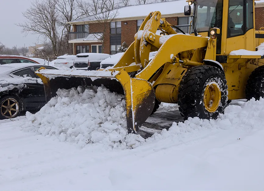 Commercial Parking Lot Snow Clearing