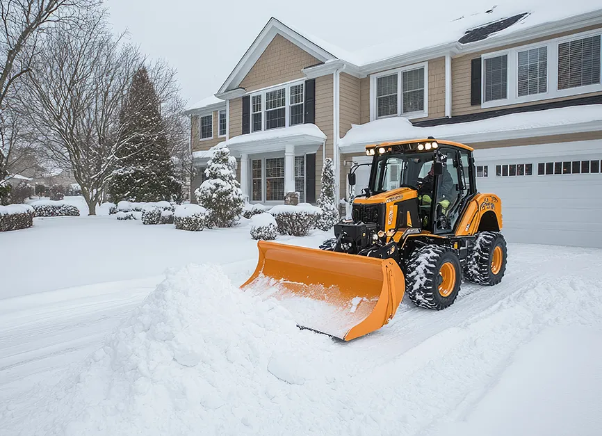 Residential Driveway Snow Plowing